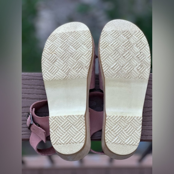 Sven Nu Buc Bow Tie Clogs - Peep Toes - Light Pink - Picture 4 of 6